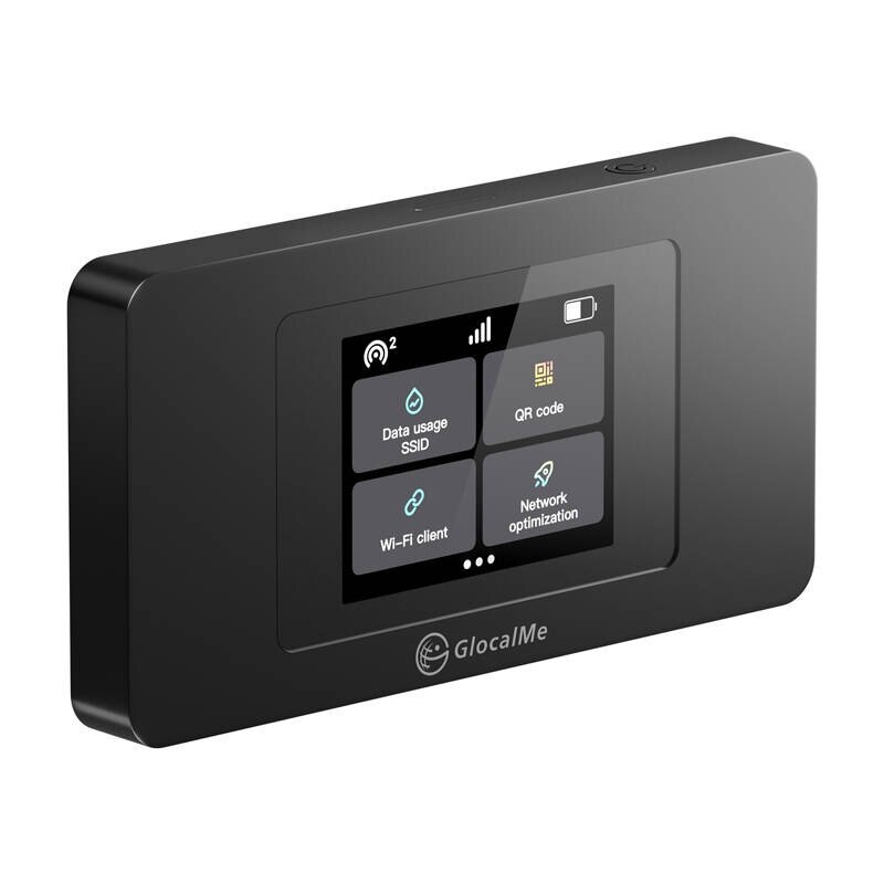 Router Wi-Fi 4G/LTE GlocalMe Duoturbo, 2,4 inch, 150 Mbps, negru ...