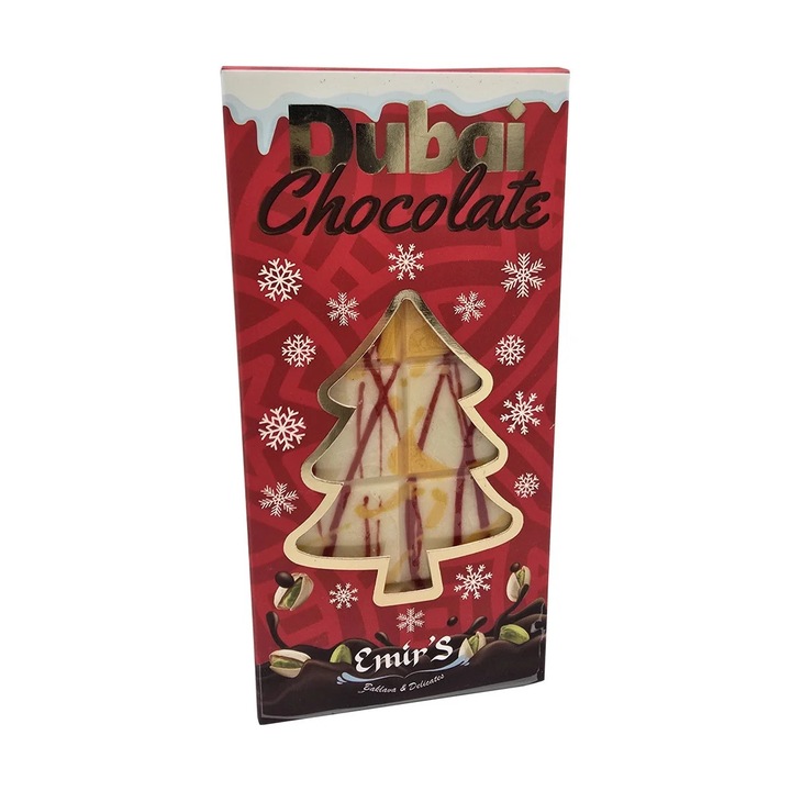 Emir’s Ciocolata Dubai, Special Christmas Edition, Baklava & Delicates, 200 gr - Alba