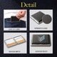 Set 2 Tabachera Clasica, Hggzeg, piele PU, Intrerupatoare mecanice, Design ergonomiei, 84mm, 20 tigarete, Impermeabil si rezistent la presiun, Reutilizabil, Pentru birouri, in aer liber, balcoane, 9.4x9.7x1.7cm, Negru+Maro