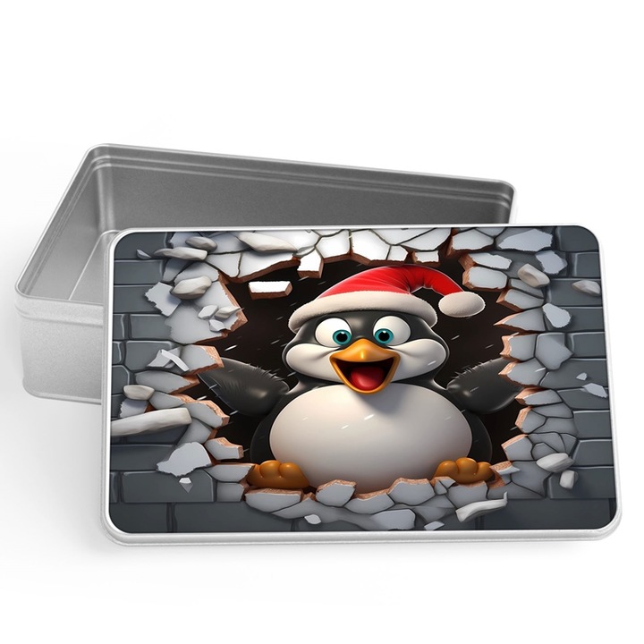 Mousepad, Mobiltokguru, Pinguin 4 cutii metalice