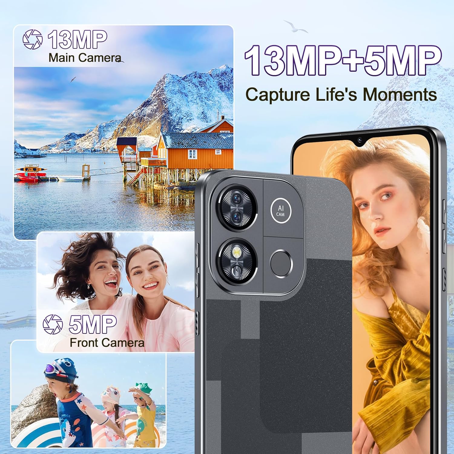 Telefon Mobil OUKITEL C57 PRO, 16GB RAM + 128GB ROM, Android 14