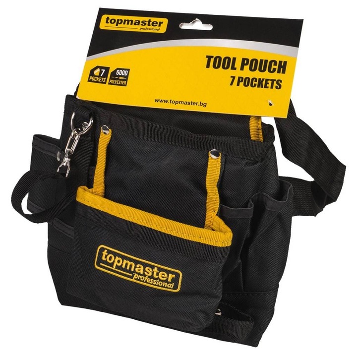Centura textil pentru scule Topmaster, 7 buzunare, poliester
