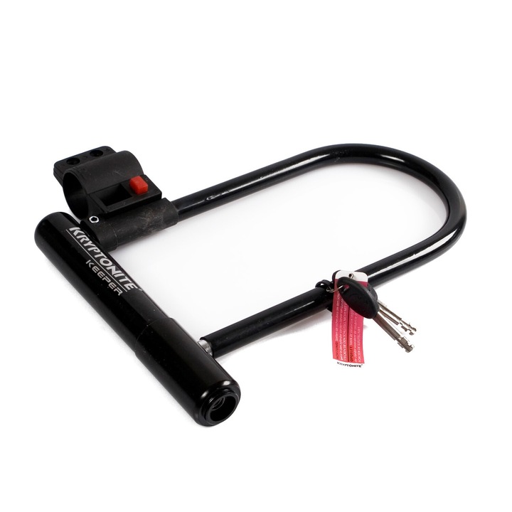Заключващо устройство Kryptonite Keeper 12 STD, U-lock, Закалена стомана, 12mm, 10.2x20.3cm, С дръжка