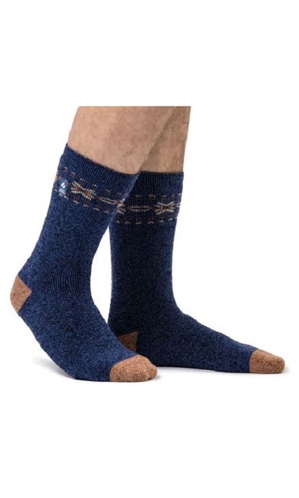 Sosete termice Heat Holders, unisex, interior periat, TOG 2.34*, Matterhorn, denim, marime 39-45