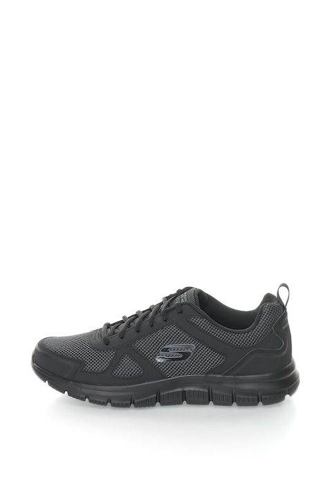 Skechers, Олекотени спортни обувки TRACK, Черен/Сив