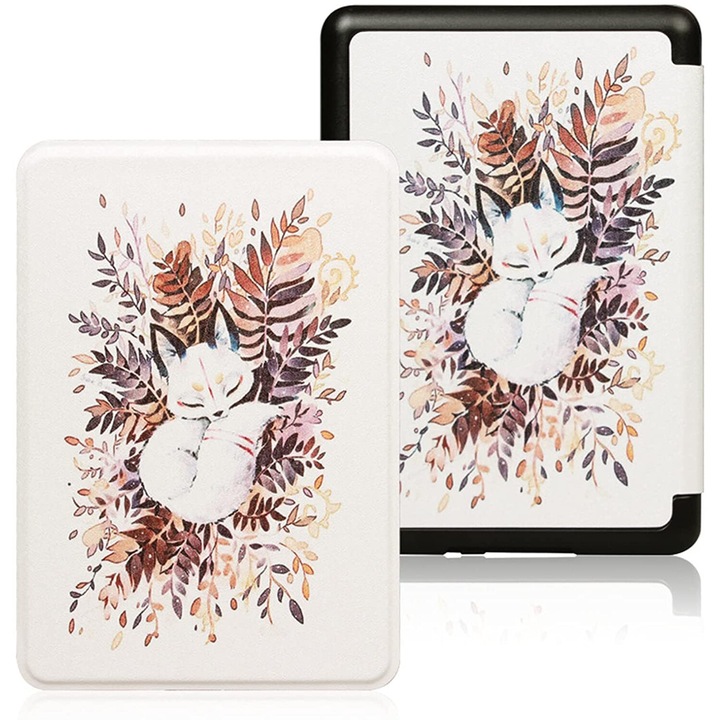 Husa pentru Kindle Paperwhite 2024 (12th gen) 7 inch / Kindle Colorsoft Signature Edition 7 inch slim ultra-light functie sleep/wake-up inchidere magnetica - arctic fox