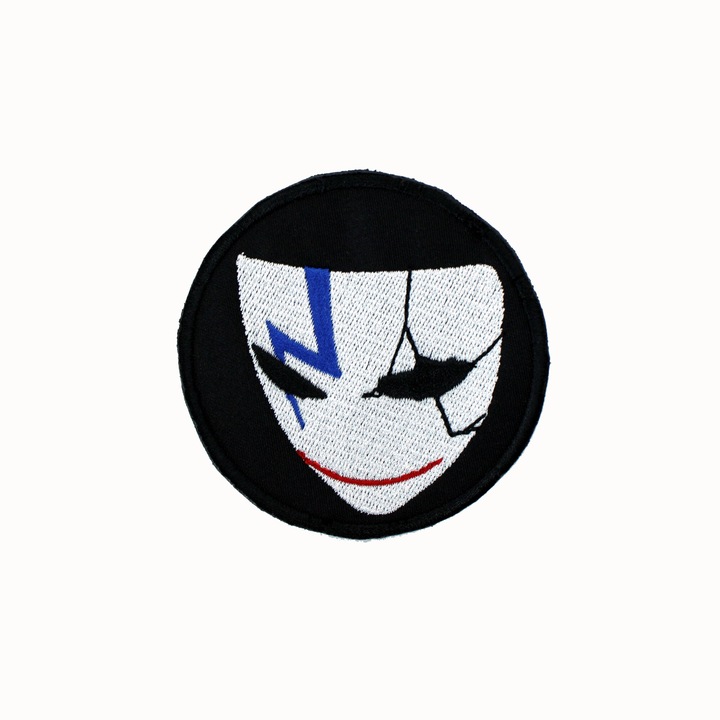 Petic brodat Brodcraft - Masca darker than black, 8x5 cm