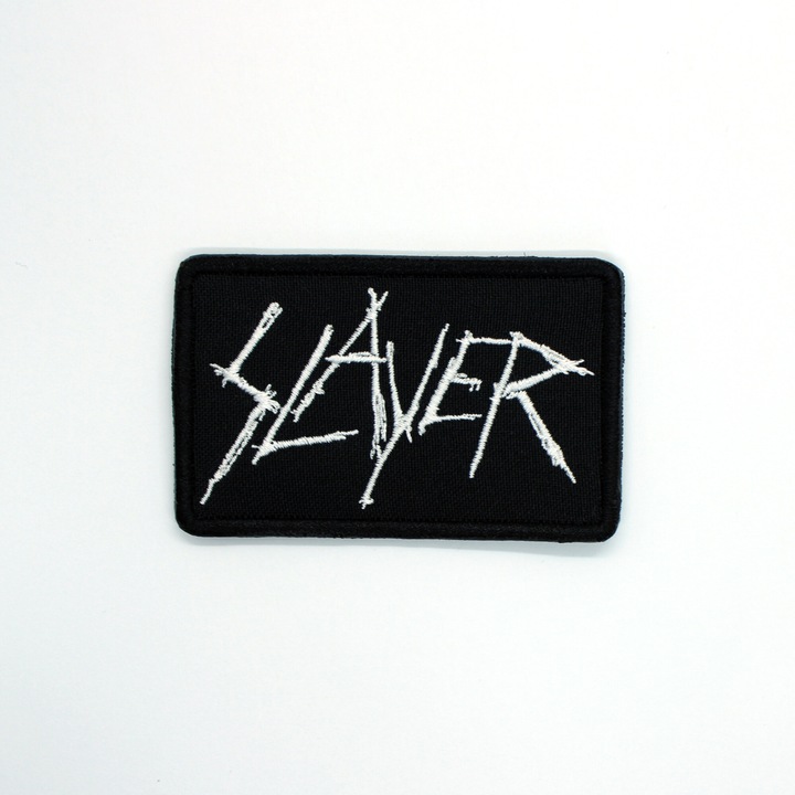 Petic brodat Brodcraft -Slayer rock, 8x5 cm