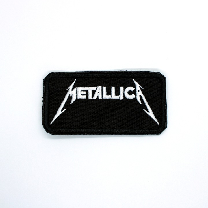 Petic brodat Brodcraft -Metalica rock, 8x4 cm