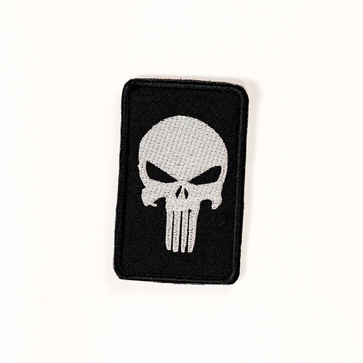 Petic brodat Brodcraft - Punisher vertical, 5x8cm