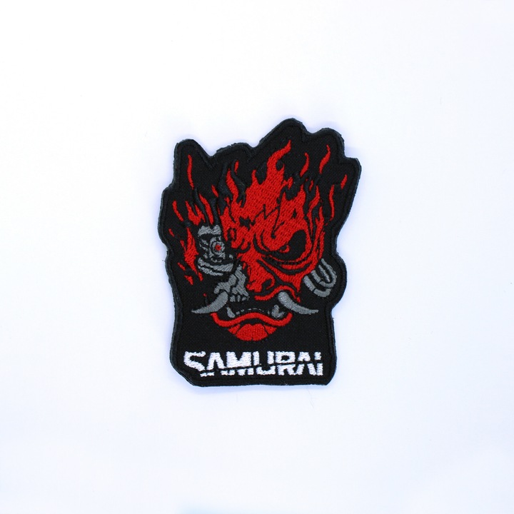 Petic brodat Brodcraft - Samurai cyberpunk, 8x6 cm