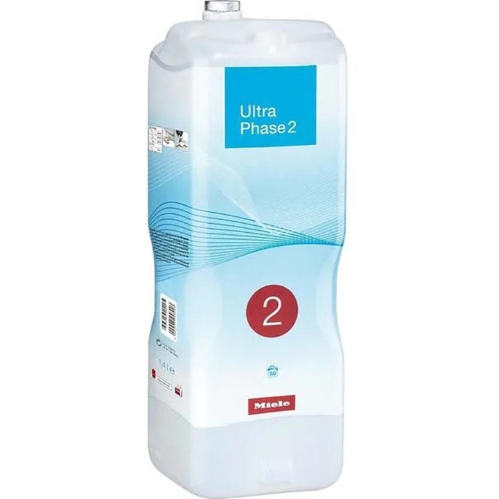 Detergent Miele UltraPhase 2 pentru Sistemul TwinDos, Rufe Albe si Colorate, 50 spalari / 1, 5 l
