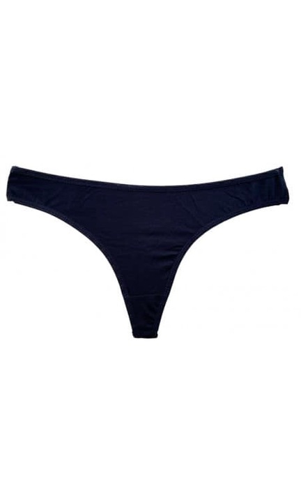 3 db-os női bugyi szett, pamut, tanga, fekete, 3XL