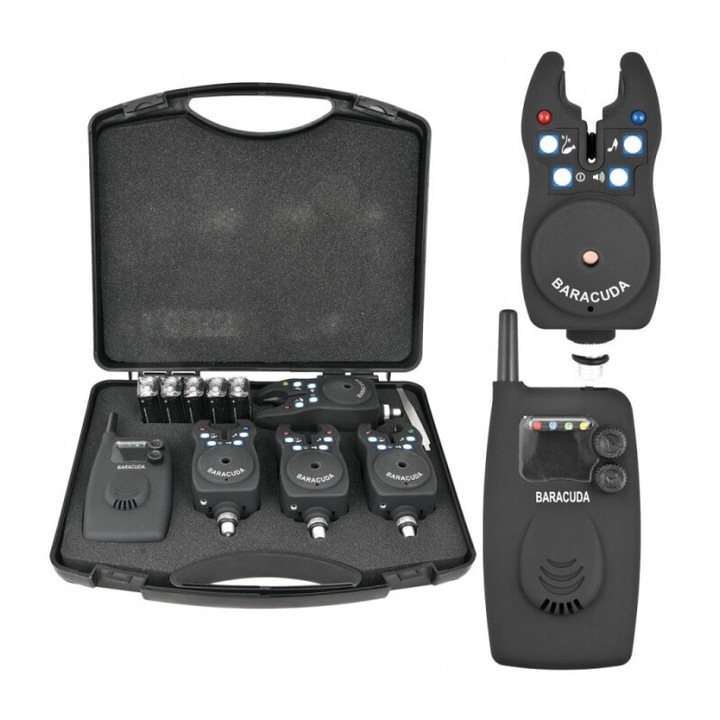 Безжичен комплект с приемник TLI15, 4 аларми за хранилка за шарани