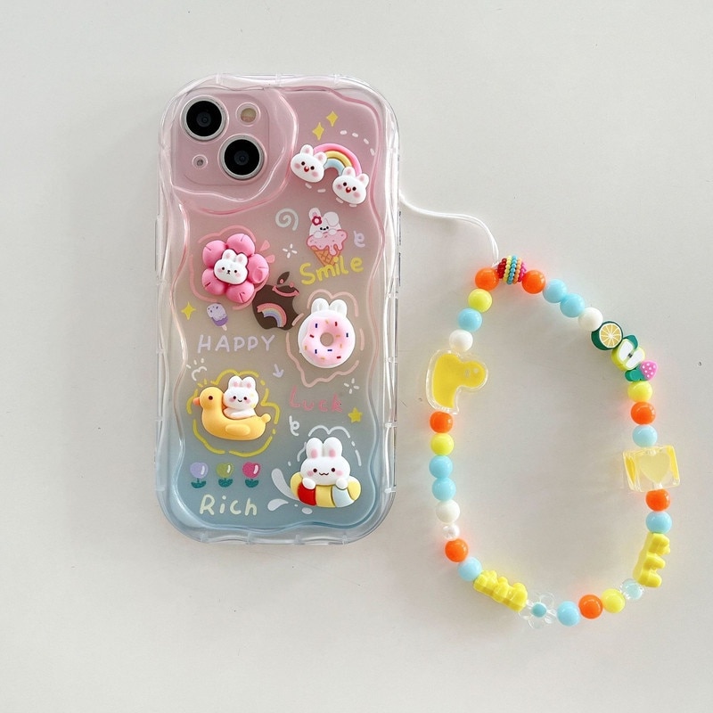 Husa protectie telefon, TPU, Cu snur, Rezistenta la socuri, Pentru iPhone 16 Plus, Multicolor