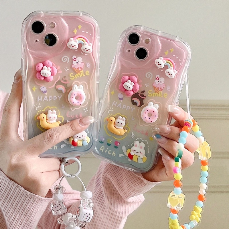 Husa protectie telefon, TPU, Cu snur, Rezistenta la socuri, Pentru iPhone 16 Plus, Multicolor