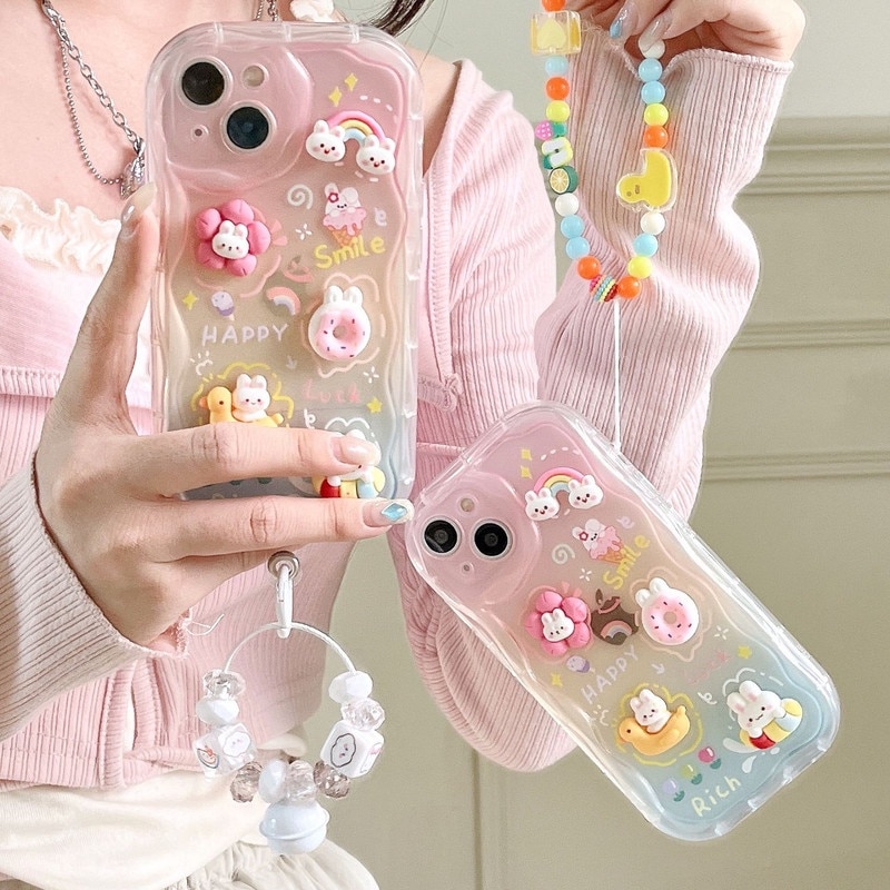 Husa protectie telefon, TPU, Cu snur, Rezistenta la socuri, Pentru iPhone 16 Plus, Multicolor