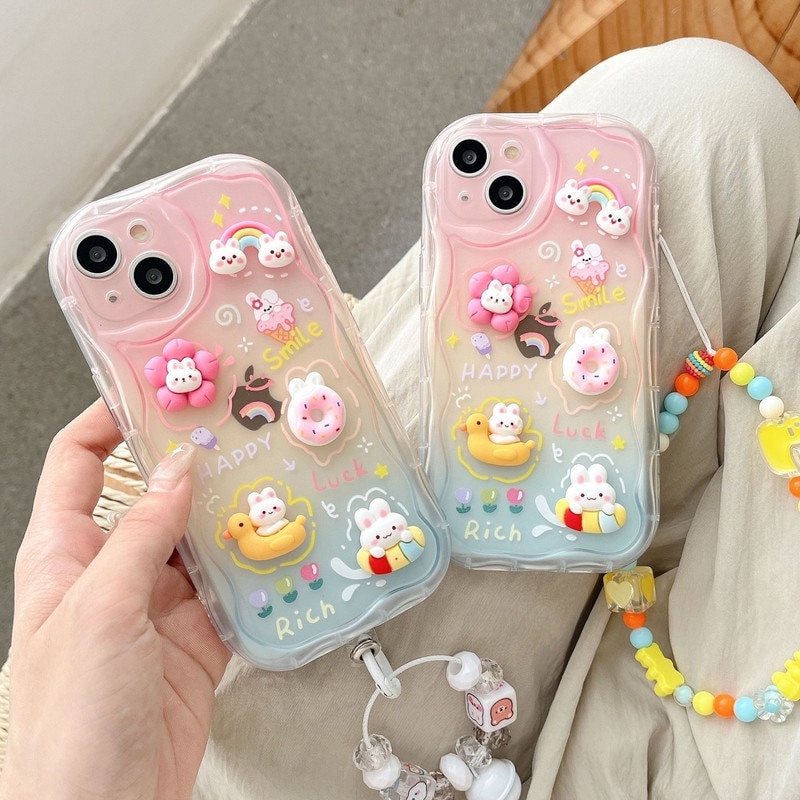 Husa protectie telefon, TPU, Cu snur, Rezistenta la socuri, Pentru iPhone 16 Plus, Multicolor