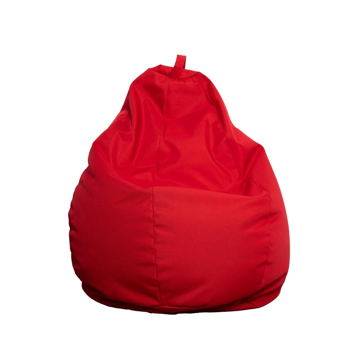 Fotoliu Puf Bean Bag Rosu XL cu Husa detasabila