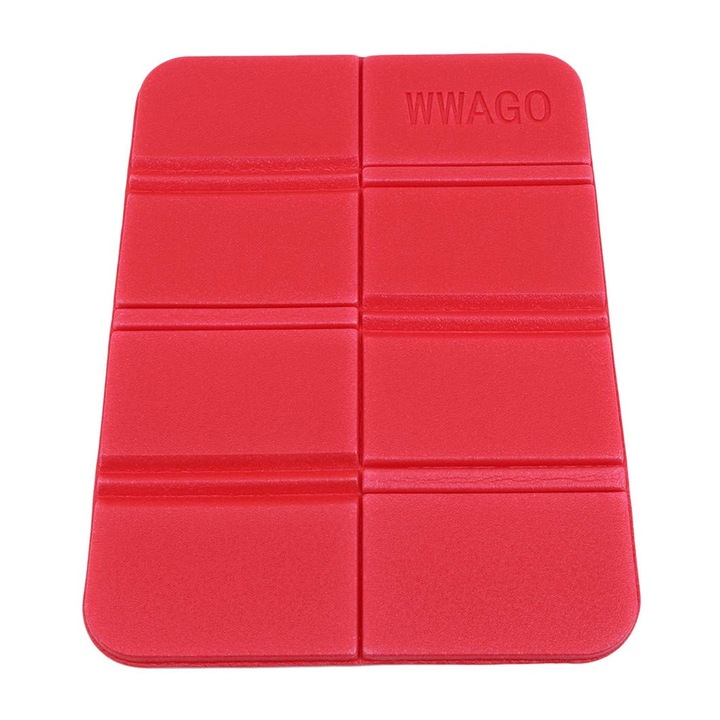 Постелка за пикник, Сгъваема, Пяна, Водоустойчива, Червена