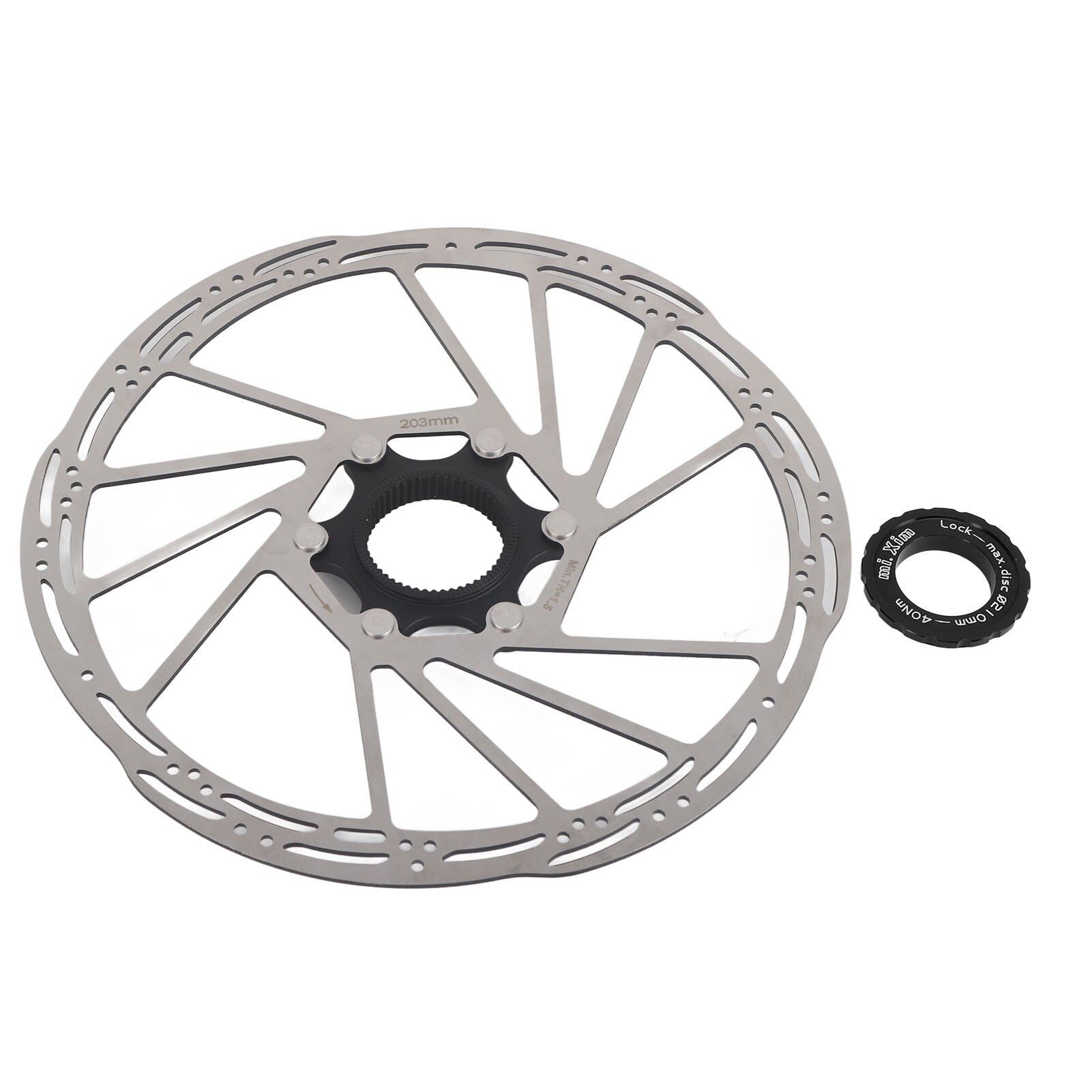Rotor frana disc bicicleta, Peysaitr, 203mm, otel inoxidabil