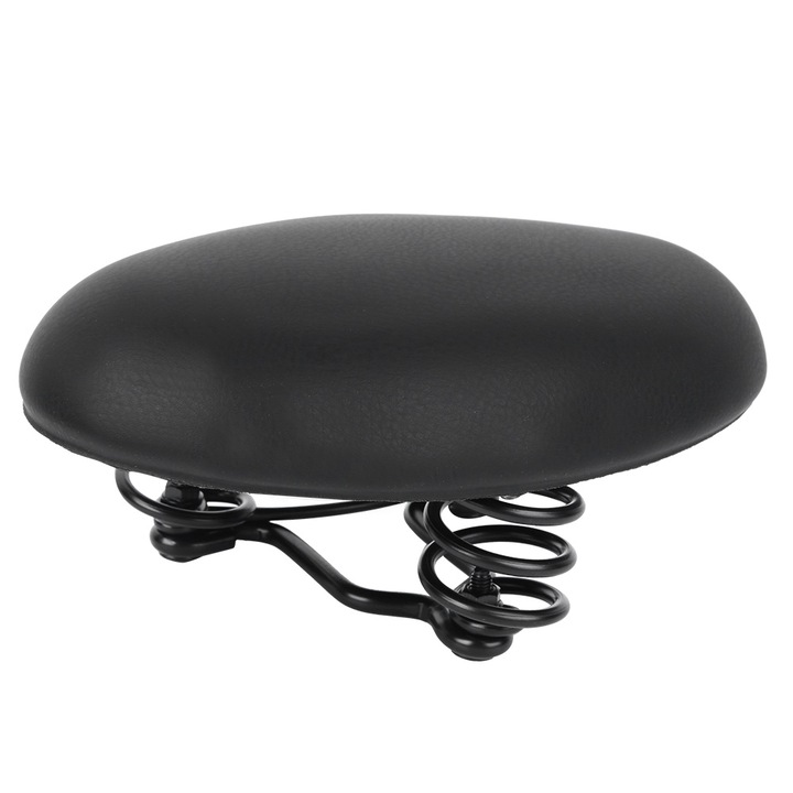 Jormftte hegyikerékpár ülés, PU bőr + pamut hab, 220x140mm, fekete