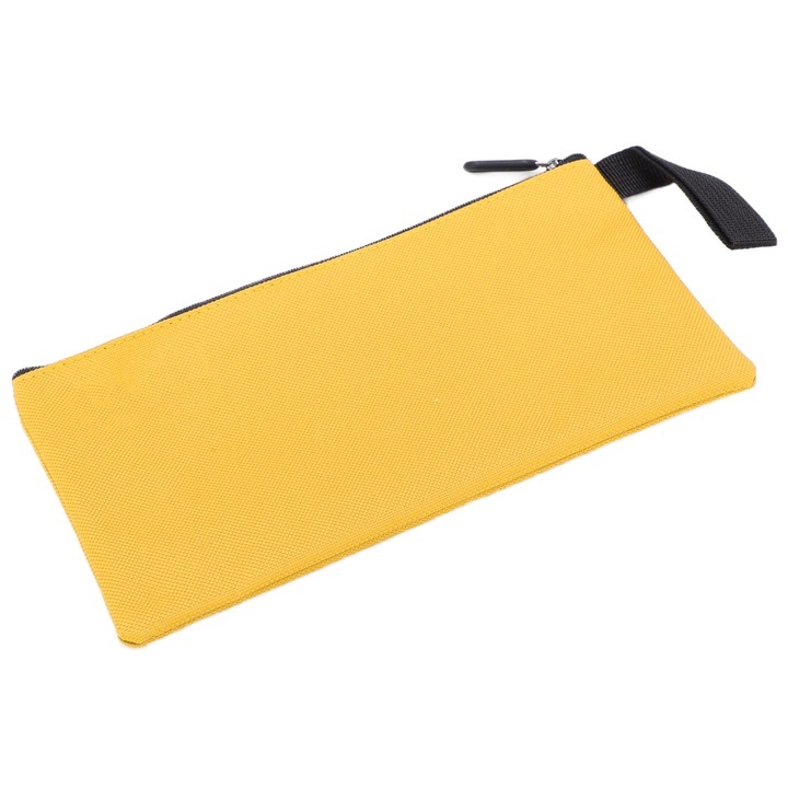 Vászon szerszámtáska, Jormftte, vízálló, kopásálló, sárga/fekete, 23.5x13cm