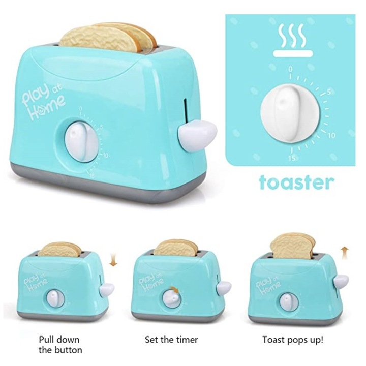 Jucarie interactiva Prajitor de paine, Toaster, vernil