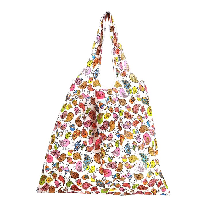 Enforose összehajtható bevásárlótáska, többszínű, 46x40 cm, nagy kapacitású, újrahasználható