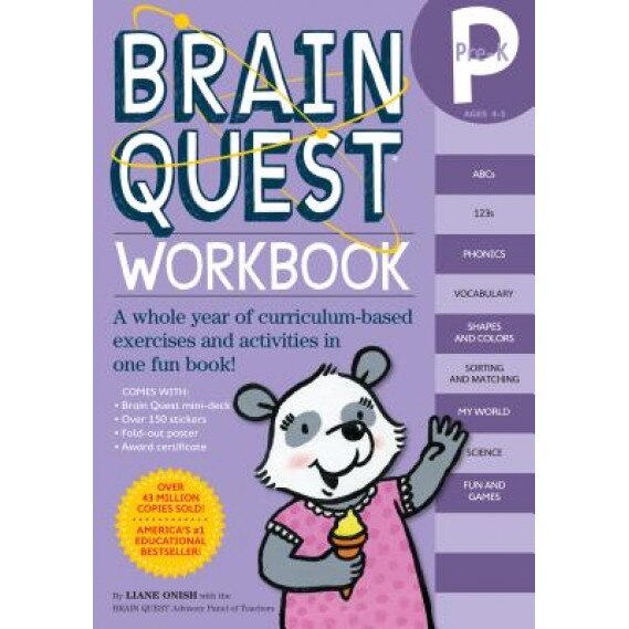Brain Quest Pre-K Workbook [With Stickers], Liane Onish