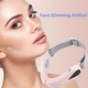 Aparat lifting pentru reducerea barbiei duble, aparat de lifting facial, masaj facial, pentru reducerea si ridicarea barbiei duble, design ergonomic, reglabila, masaj cu vibratii, terapie cu lumini fotonice, roz