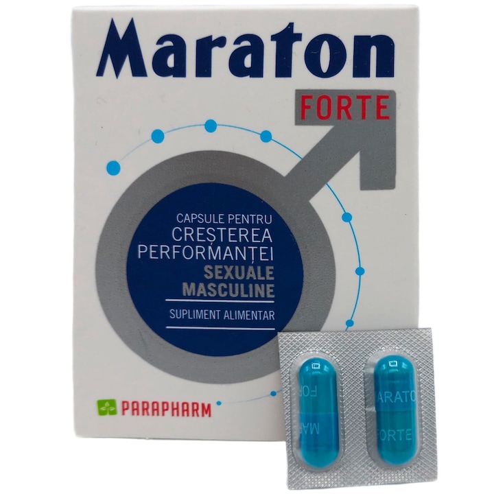 Capsule pentru cresterea performantei sexuale masculine, blister 2 tablete, Maraton Forte