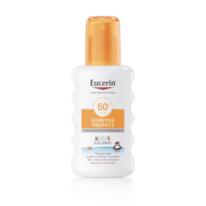 Спрей за тяло Eucerin SPF50+, За деца, 200 мл