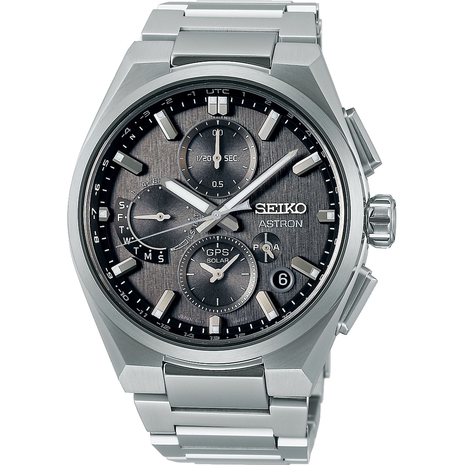 ⅲ LIFETIME AH42/B1 16GB ストレージ無 Ceas Seiko Astron Solar Chronograph Gri 42 mm, Titan, Rezistent la