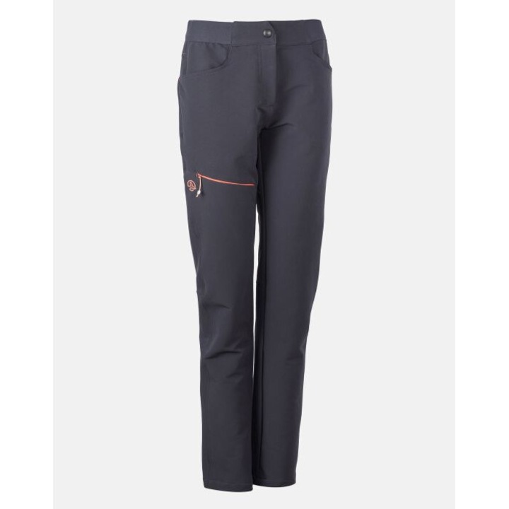 Pantaloni Femei Strech pentru drumetii montane TERNUA FELKIN W Whales Grey/ Living Coral, Gri/Roz inchis