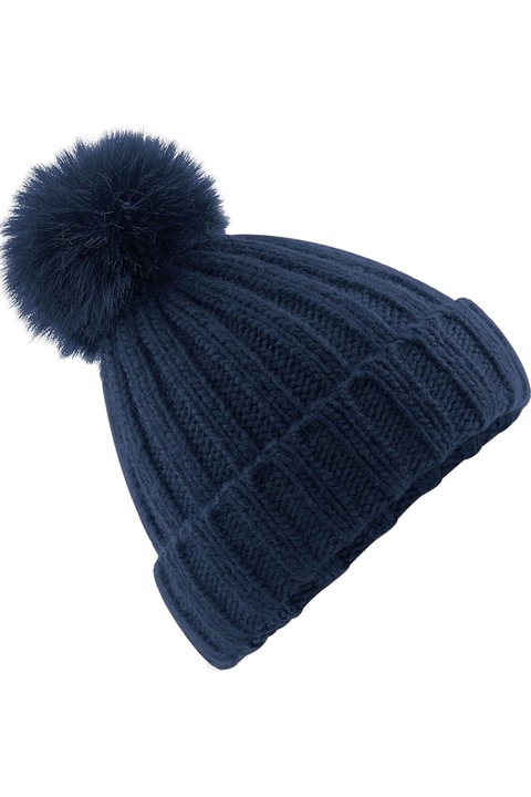 Шапка Beechfield Verbier за възрастни, тъмносиня един размер