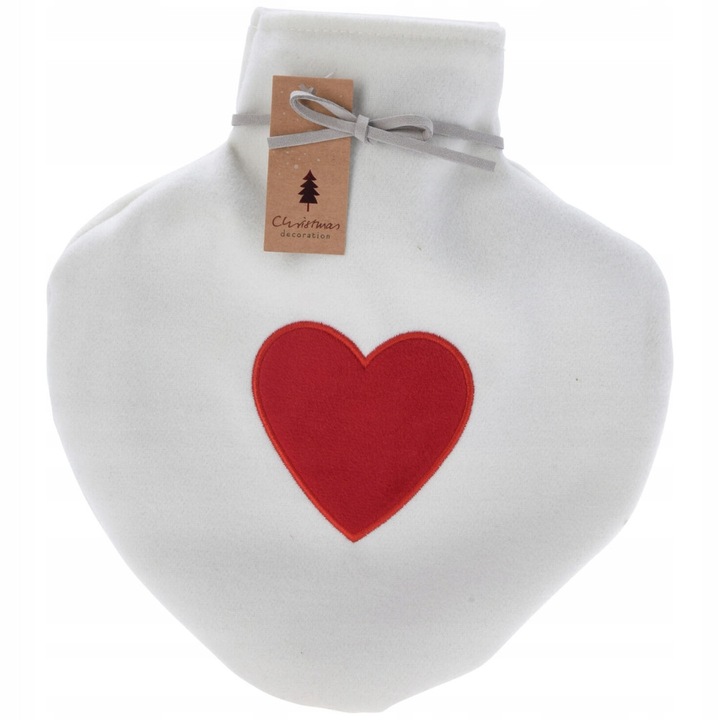 Incalzitor De Apa, Openhome, Capacitate De 850 Ml, Design Inima, Capac Detasabil, 26x12 cm, Alb