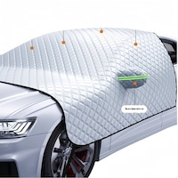Omelivon® Parasolar auto, argintiu, 230x140cm, protectie impotriva inghetului si soarelui。