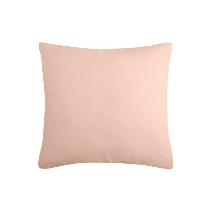 Възглавница, Плат, Дуо, Висококачествени материали, Семпъл модел, Внимателни покриния, 40x40, Пудра