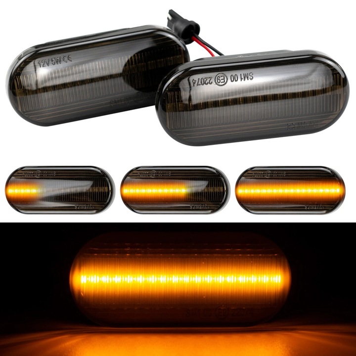 Динамични сигнали LED Wing, за Volkswagen Golf 3, 4, Bora, Caddy, Passat B5.5, Sharan, Polo, Lupo, Transporter, Beetle