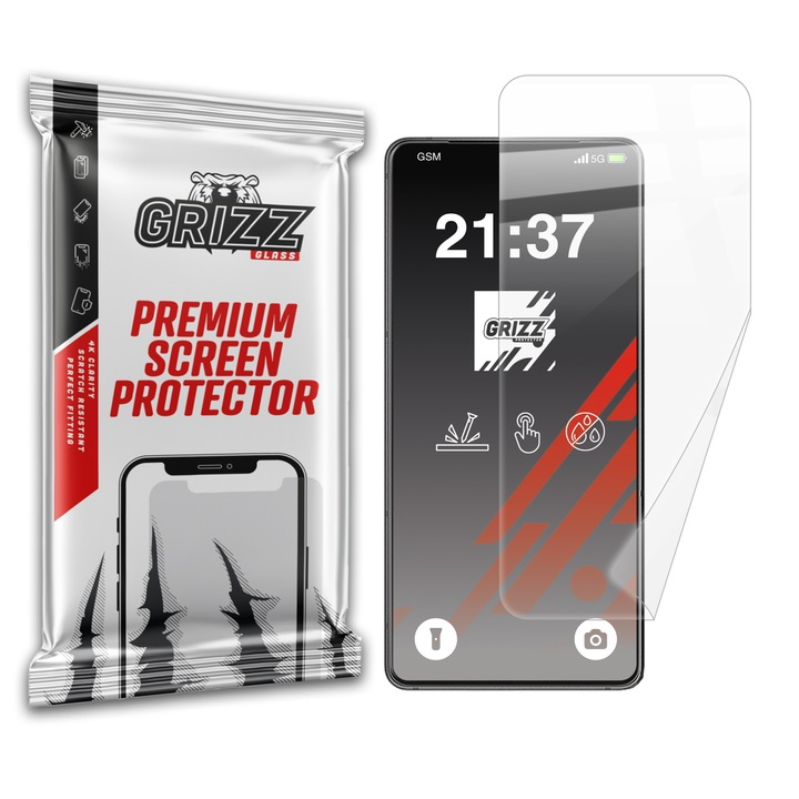 Folie protectie telefon Grizz CeramicFilm, transparent, pentru Asus ROG Phone 9 Pro