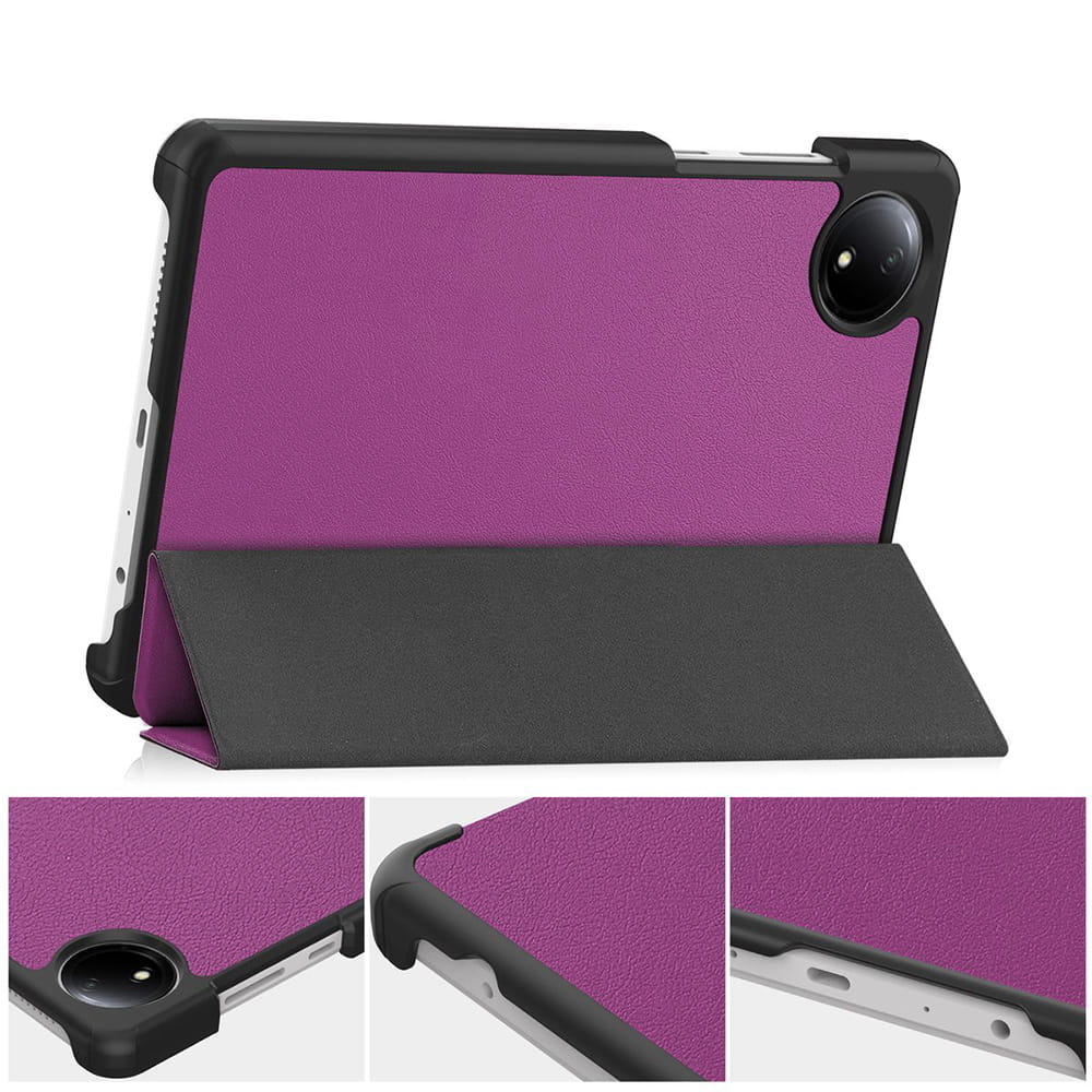 Husa tableta Bizon Case Tab Croc pentru Xiaomi Redmi Pad SE 8.7, Violet