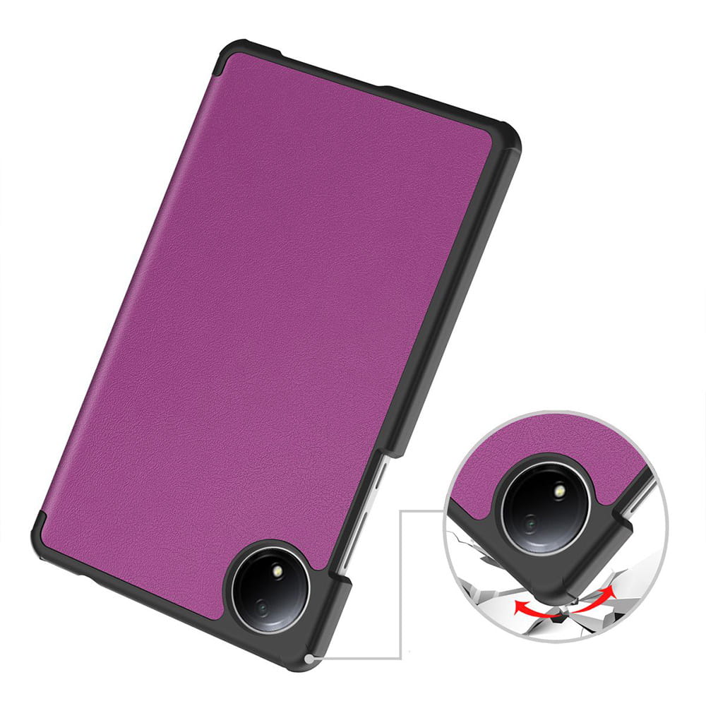 Husa tableta Bizon Case Tab Croc pentru Xiaomi Redmi Pad SE 8.7, Violet