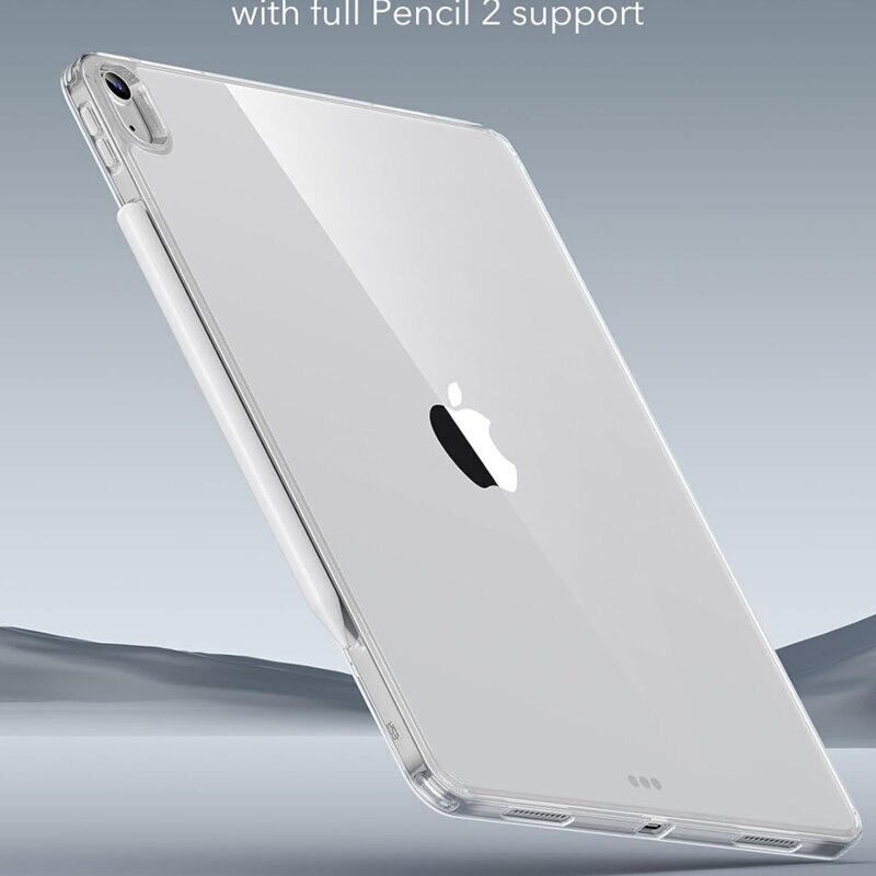 Husa de protectie pentru tableta compatibila cu Apple iPad Air 13 2024, Classic Hybrid, TPU, Transparent