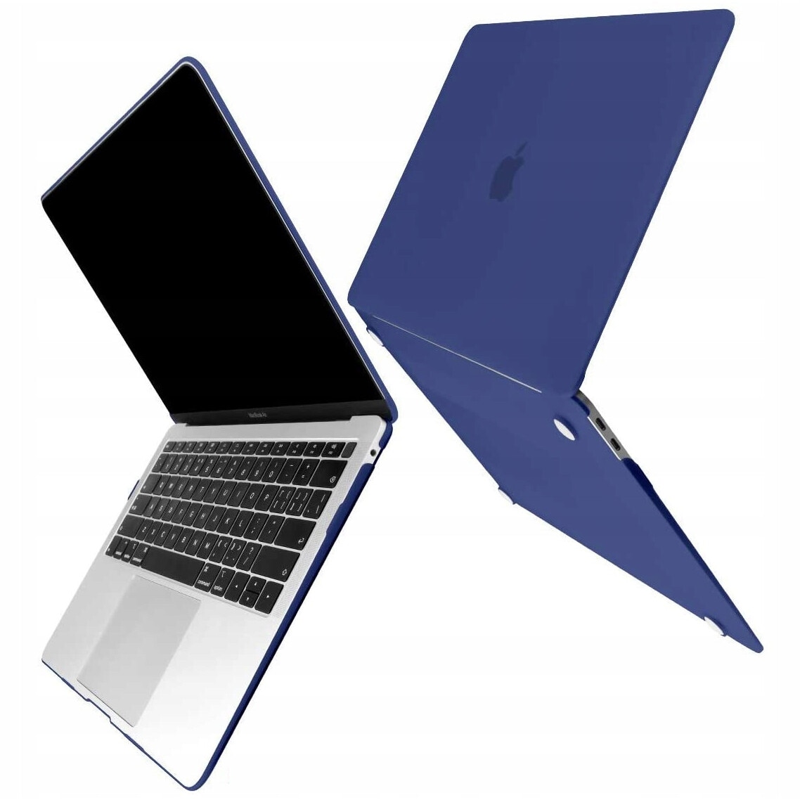 Carcasa Laptop, Novaza Tech, Smartshell, Compatibila cu MacBook Air 13 inch 2020/2019, Design slim, Rezistenta la socuri, Rezistenta la zgarieturi, Vinil, Albastru