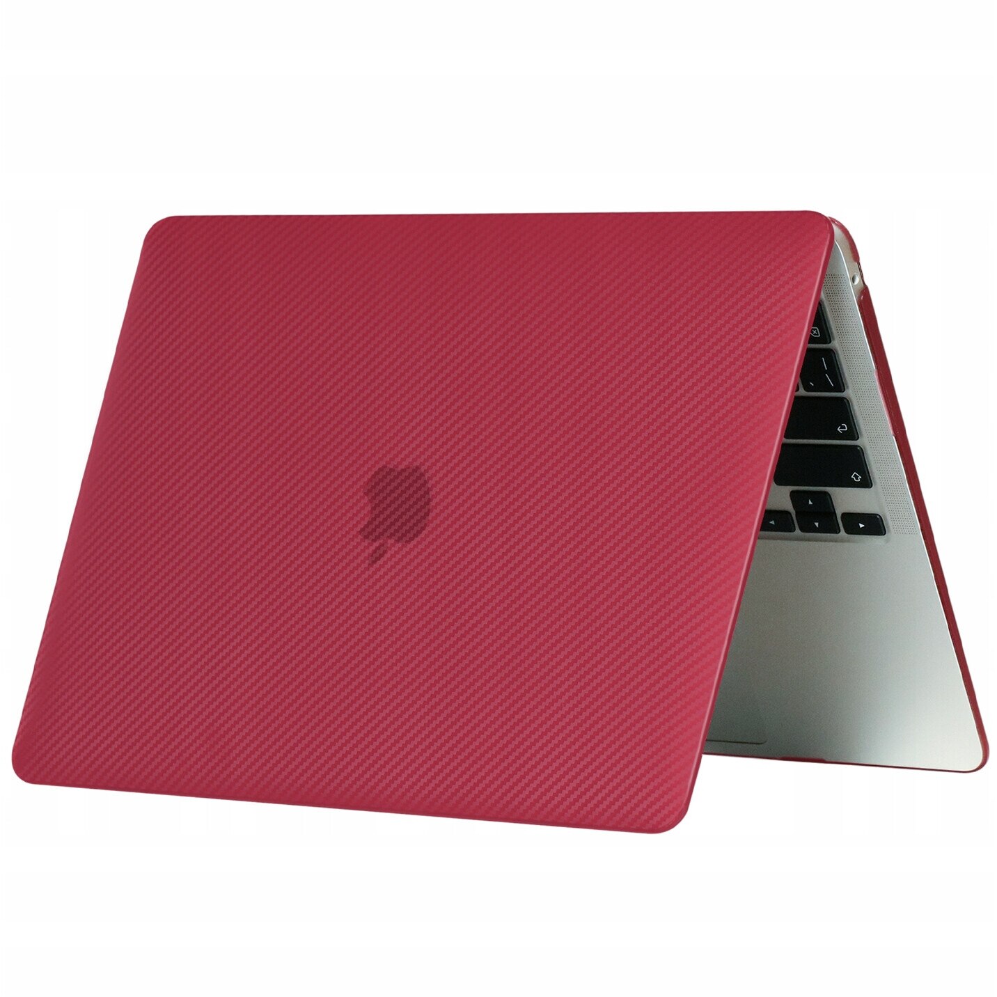 Carcasa Laptop, Novaza Tech, Smartshell, Compatibila cu MacBook Air 13 inch 2020/2019, Rezistenta la socuri, Design slim, Rezistenta la zgarieturi, Vinil, Rosu