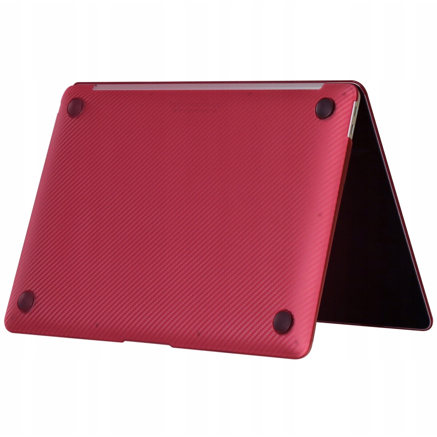Carcasa Laptop, Novaza Tech, Smartshell, Compatibila cu MacBook Air 13 inch 2020/2019, Rezistenta la socuri, Design slim, Rezistenta la zgarieturi, Vinil, Rosu
