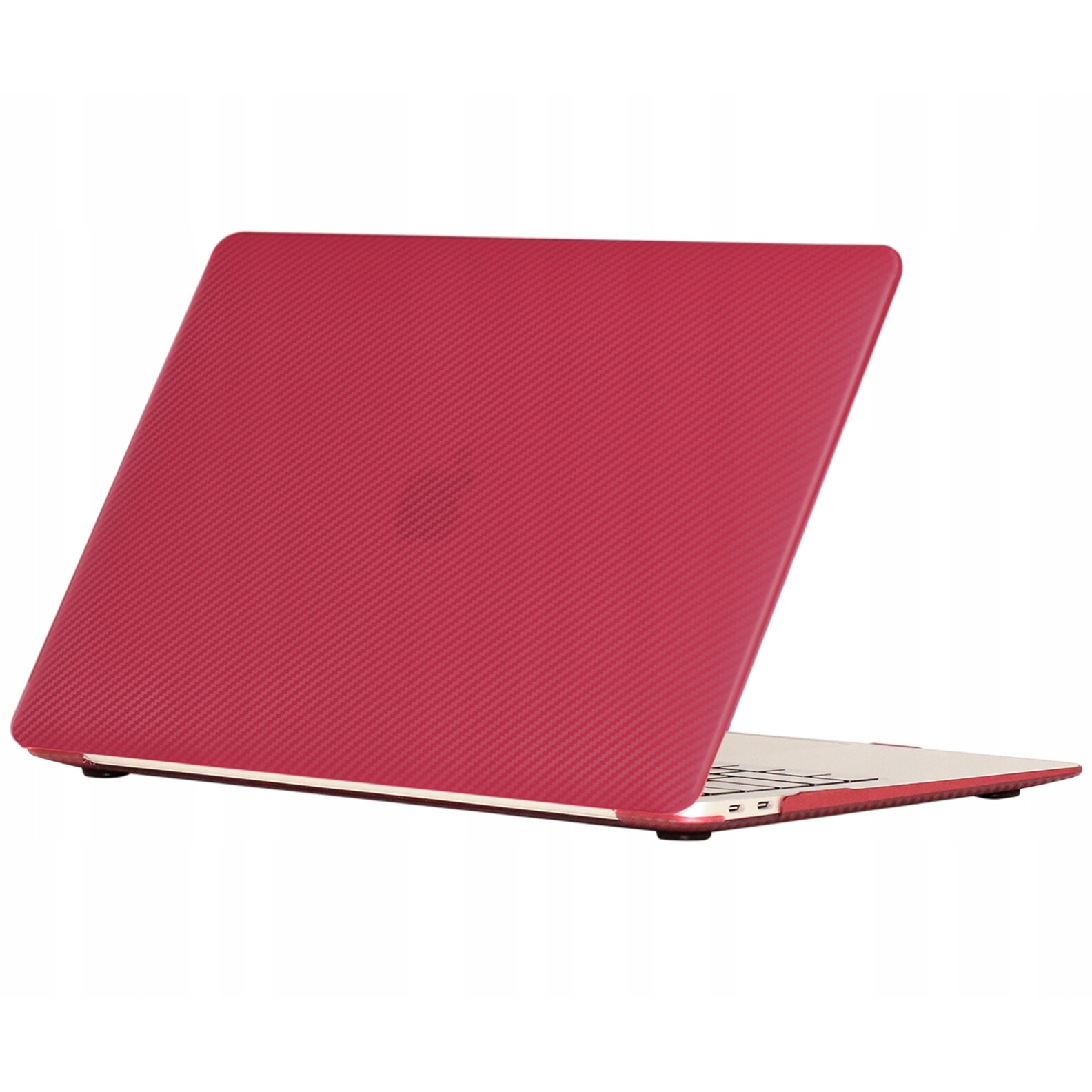 Carcasa Laptop, Novaza Tech, Smartshell, Compatibila cu MacBook Air 13 inch 2020/2019, Rezistenta la socuri, Design slim, Rezistenta la zgarieturi, Vinil, Rosu