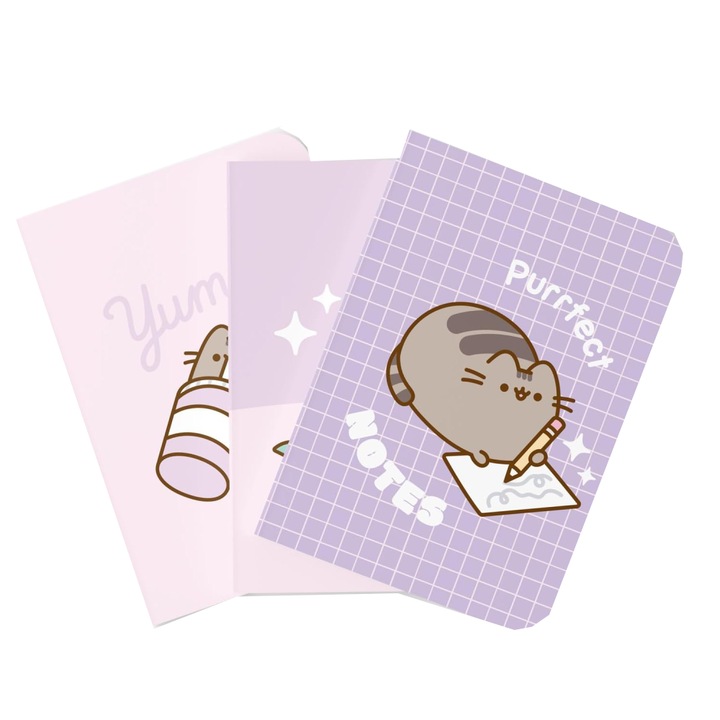 Set 3 Caiete Grupo Erik, A5, Pusheen Moments, 21 x 14.8 cm