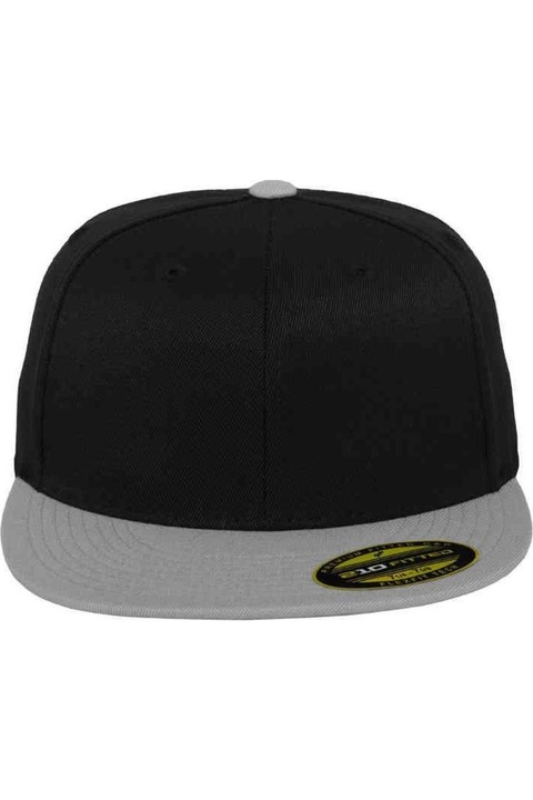 Бейзболна шапка Flexfit Premium 210 за възрастни, черно/сиво, Черен